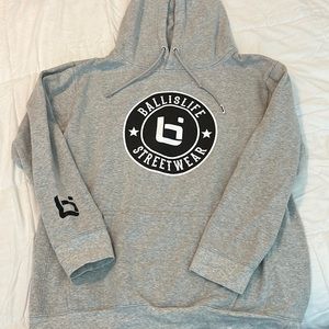 Ball Is Life hoodie gray mens XL
